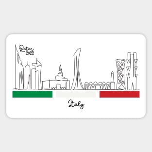 Doha Skyline - Qatar 2022 - Italy Magnet